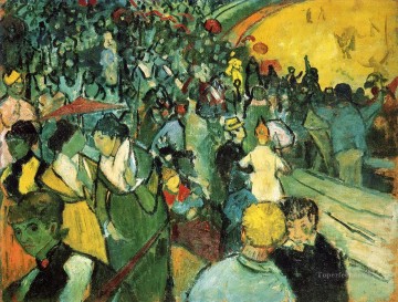 Vincent Van Gogh Painting - Spectators in the Arena at Arles Vincent van Gogh